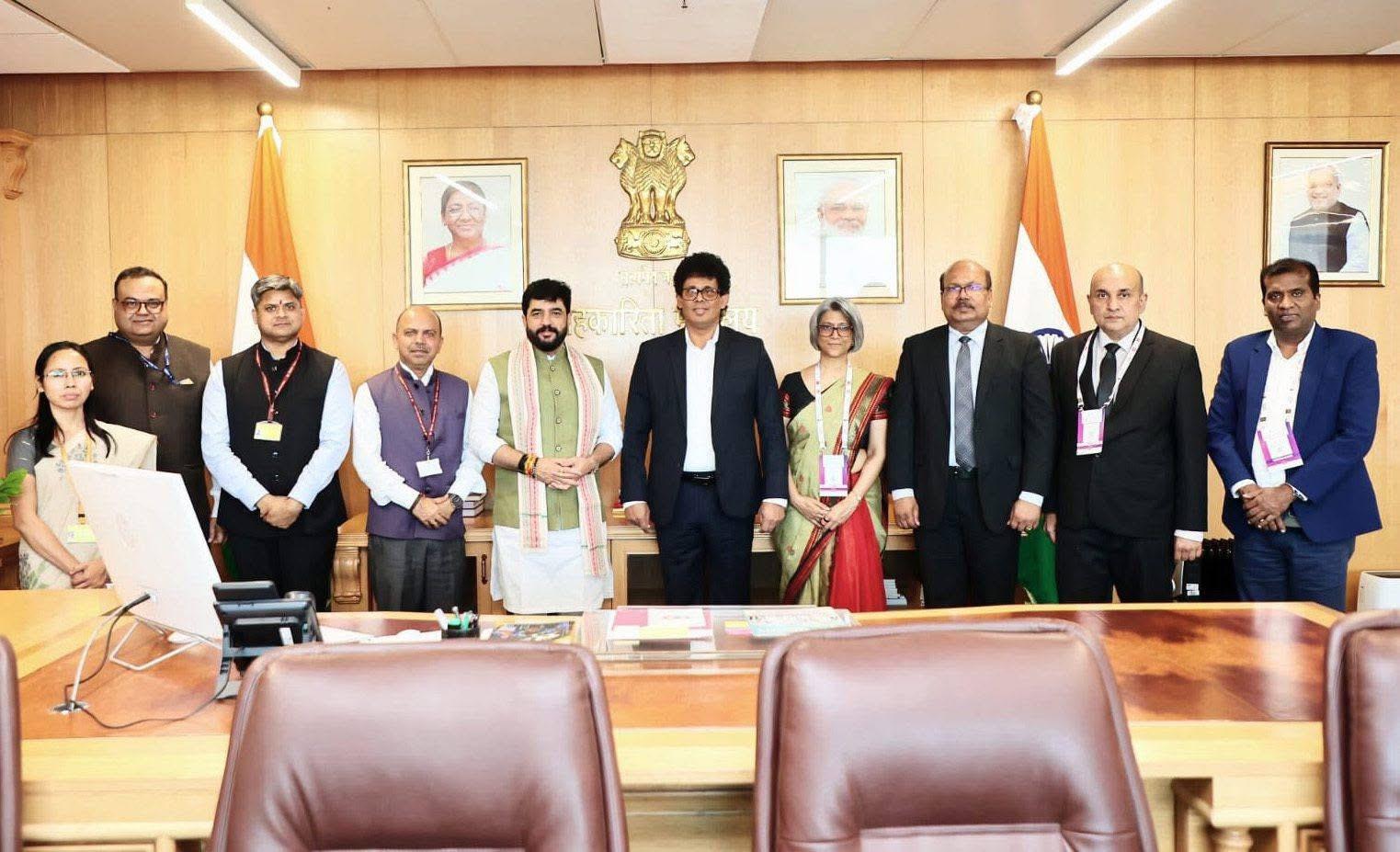 A high-level meeting was held at the Ministry of Cooperation, New Delhi.
